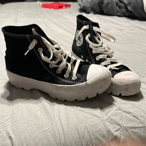 All star converse high top lugged